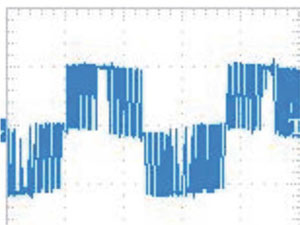 PWM voltage at the VFD output